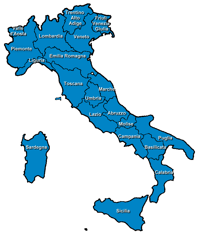 Mappa Sensibile d'Italia